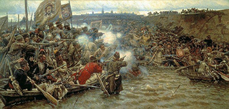 Vasily Surikov Conquest of Siberia by Yermak oil painting image